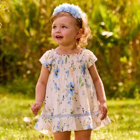 Krásne letné šaty mayoral pre dievča od jedného roka do štyroch rokov 