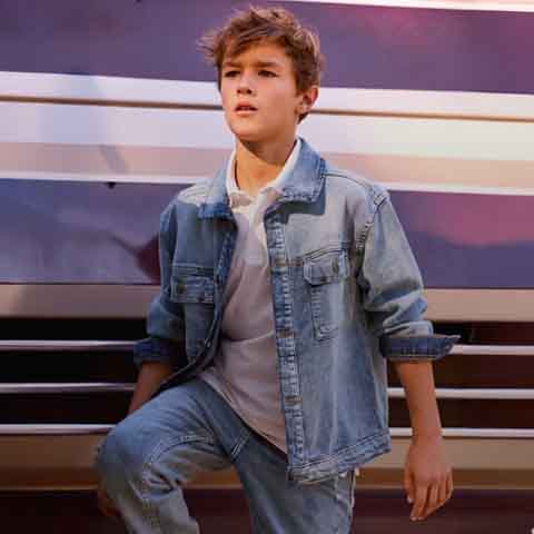 Chlapčenské oblečenie Mayoral pre deti 2–6 rokov – moderný džínsový outfit pre malých chlapcov