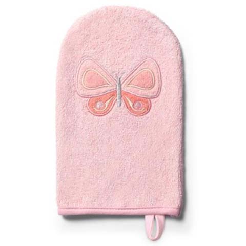 Žinka rukavica na umývanie bábätka