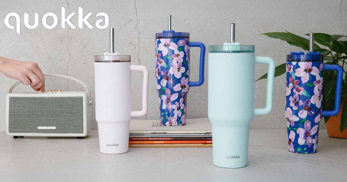 Termohrnček a hrnček so slamkou Quokka